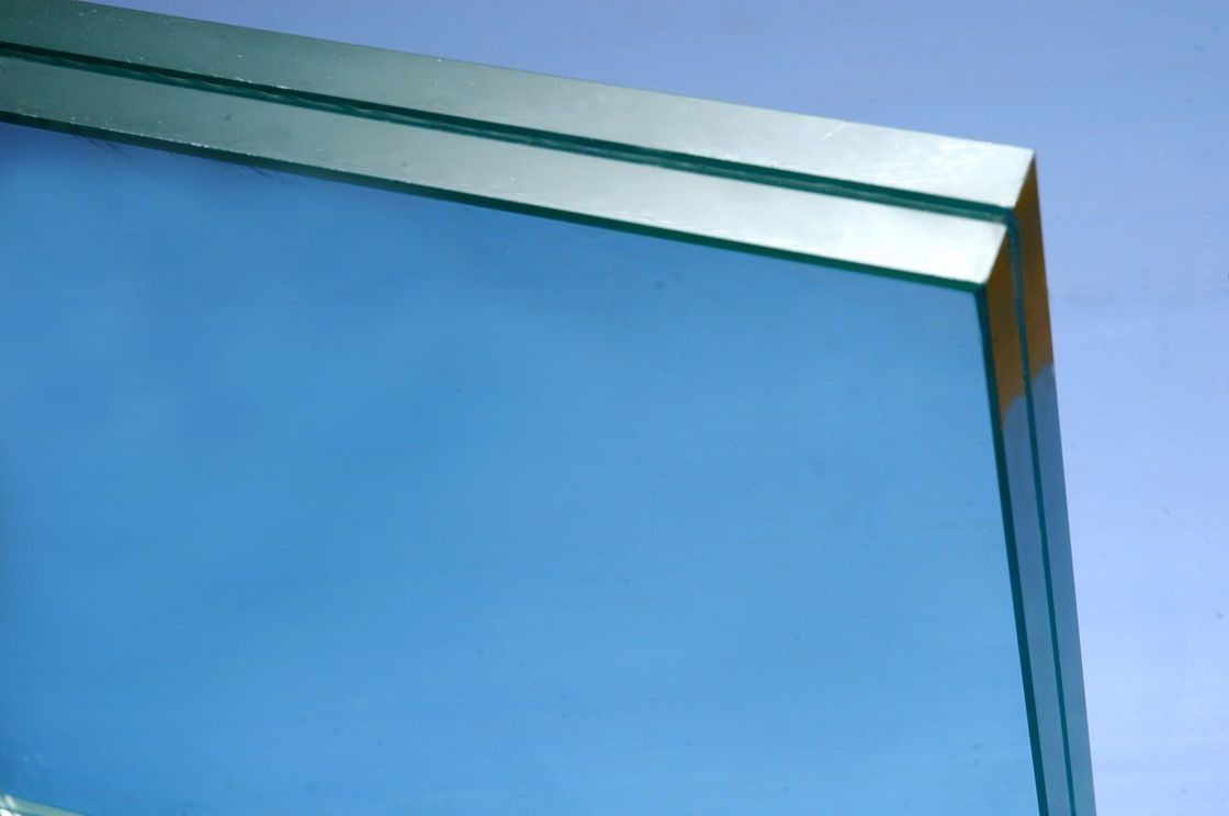 6+0.76 PVB +6MM Clear Tempered Laminated Glass Light Green For Building