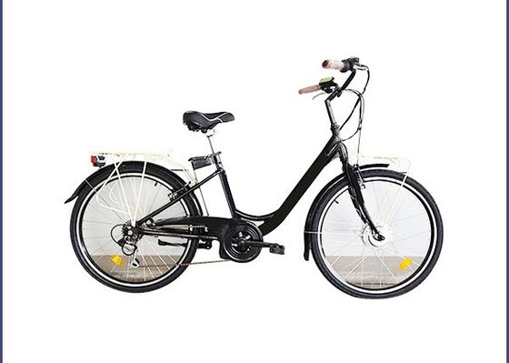 32km/H  V Brake Pedal Powered Cycle Electric Bike With Alloy Suspension