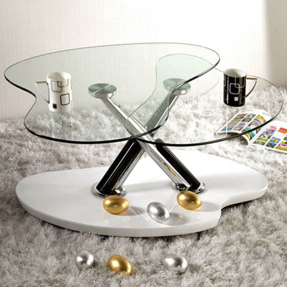 10MM Clear Shaped Custom Tempered Glass For Occasional Furniture