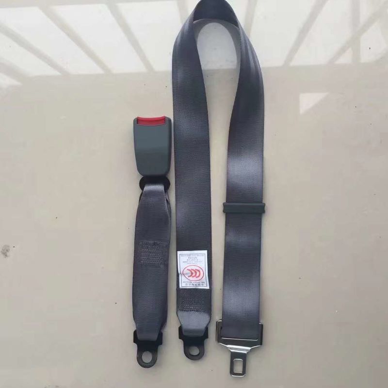 Black Two Point Or Three Point Bus Seat Belts Buckle Plastic And Metal