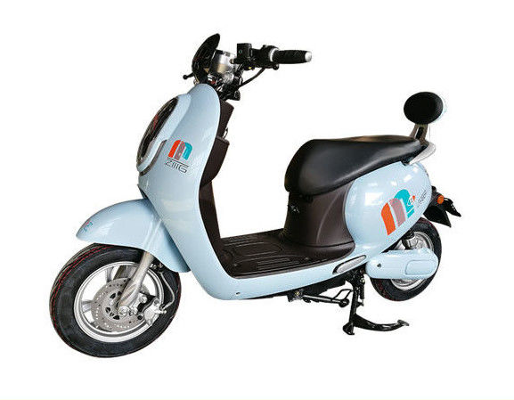 Cute Rear Backrest Electric Moped Scooter For Adults With LED Headlight
