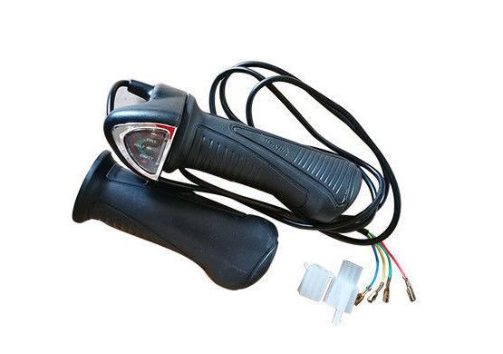 36v / 48v Ebike Twist Throttle With Battery Indicator Wuxing 61XDX , Electric Hand Throttle