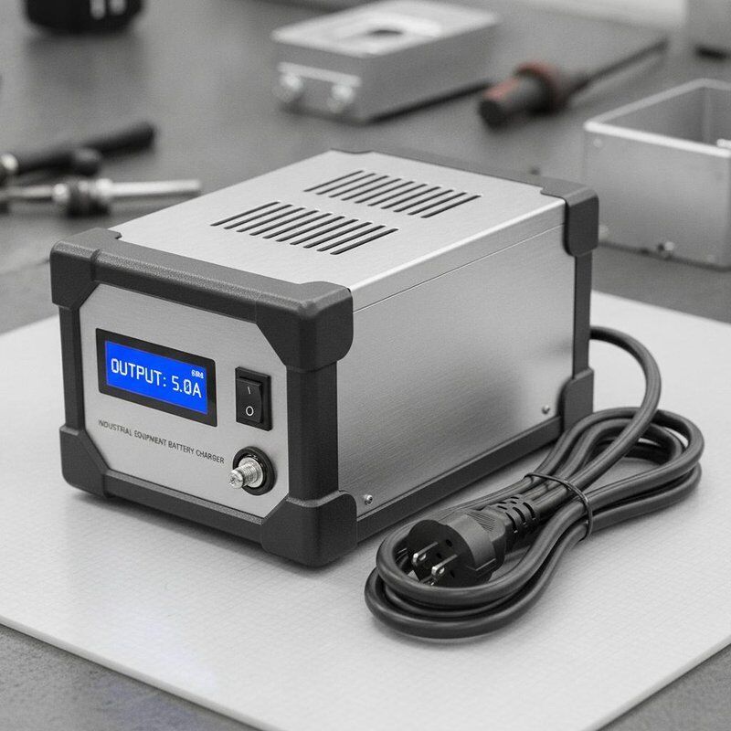 Steel And Plastic Standard Battery Charger with 1.5 Meters Cable Length and 5A Output Current for Industrial Equipment