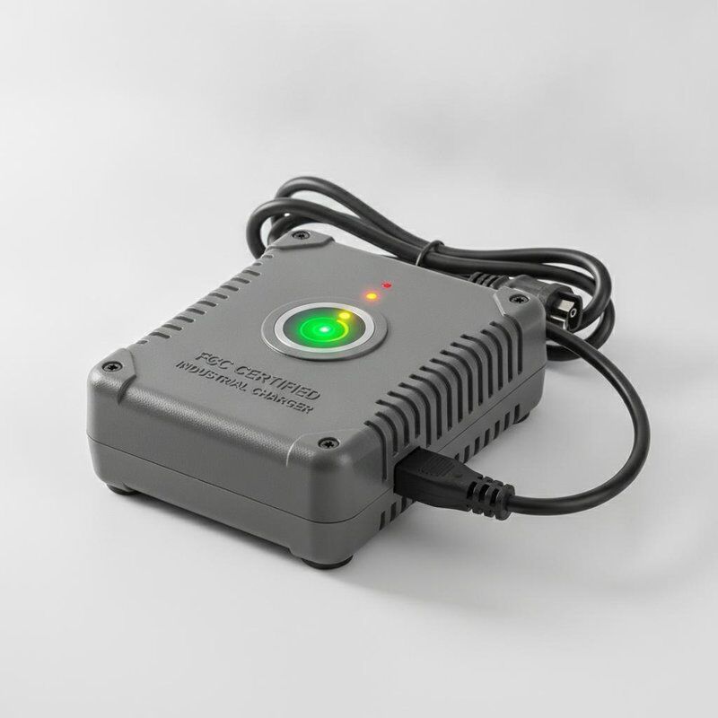 FCC Certified Standard Battery Chargers with LED Charging Status Indicator and Compact 300g Design for Industrial Use